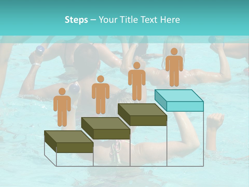 People Are Doing Water Aerobic In Pool PowerPoint Template