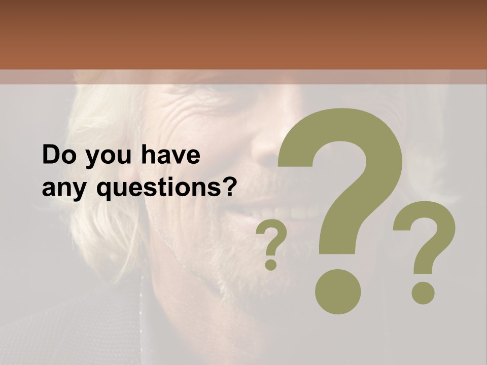 Richard Branson Stops By The Late Show With David Letterman On September 28, 2006 In New York City. ┬Й Leon / Rd / Retna Ltd. PowerPoint Template