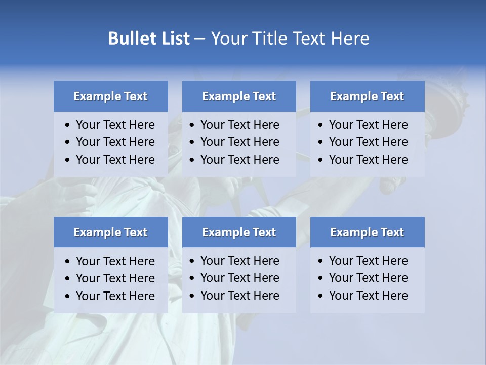 Statue Of Liberty On Liberty Island In New York City. PowerPoint Template