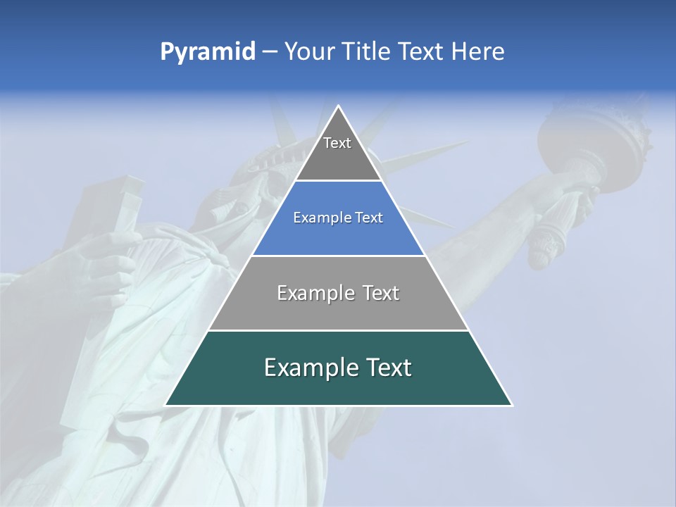 Statue Of Liberty On Liberty Island In New York City. PowerPoint Template