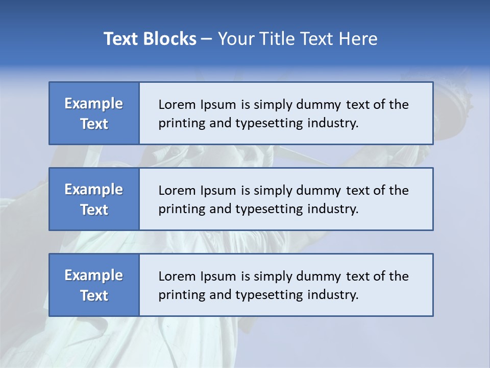 Statue Of Liberty On Liberty Island In New York City. PowerPoint Template