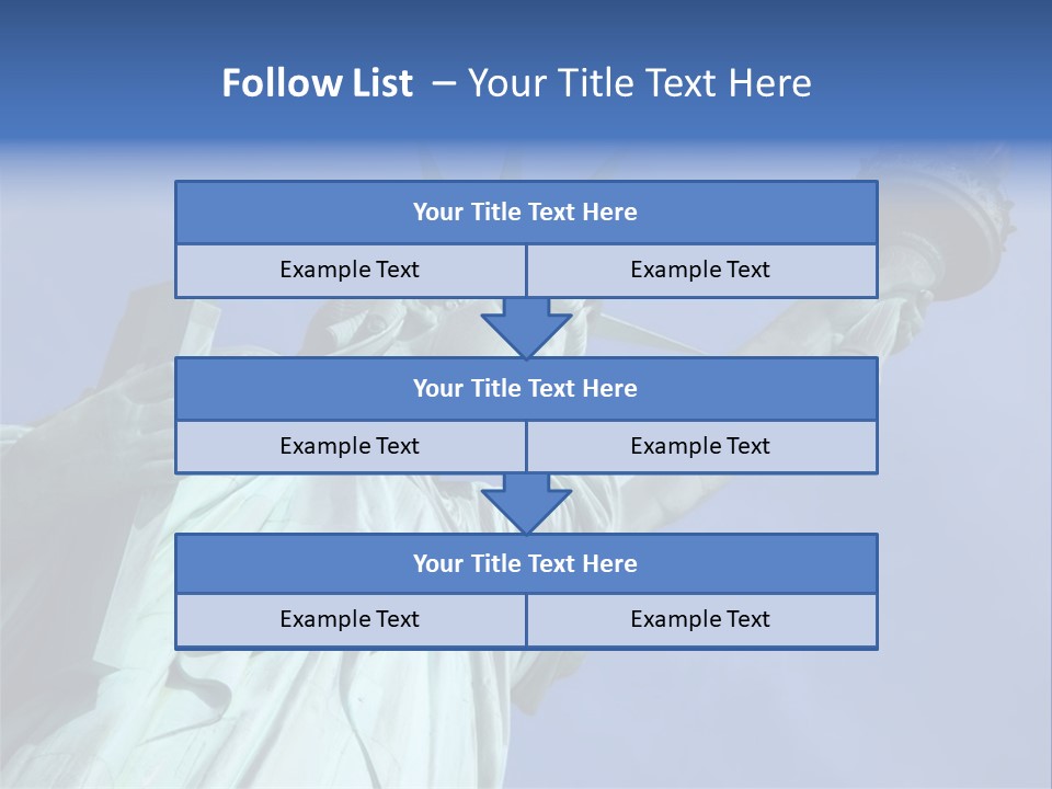Statue Of Liberty On Liberty Island In New York City. PowerPoint Template
