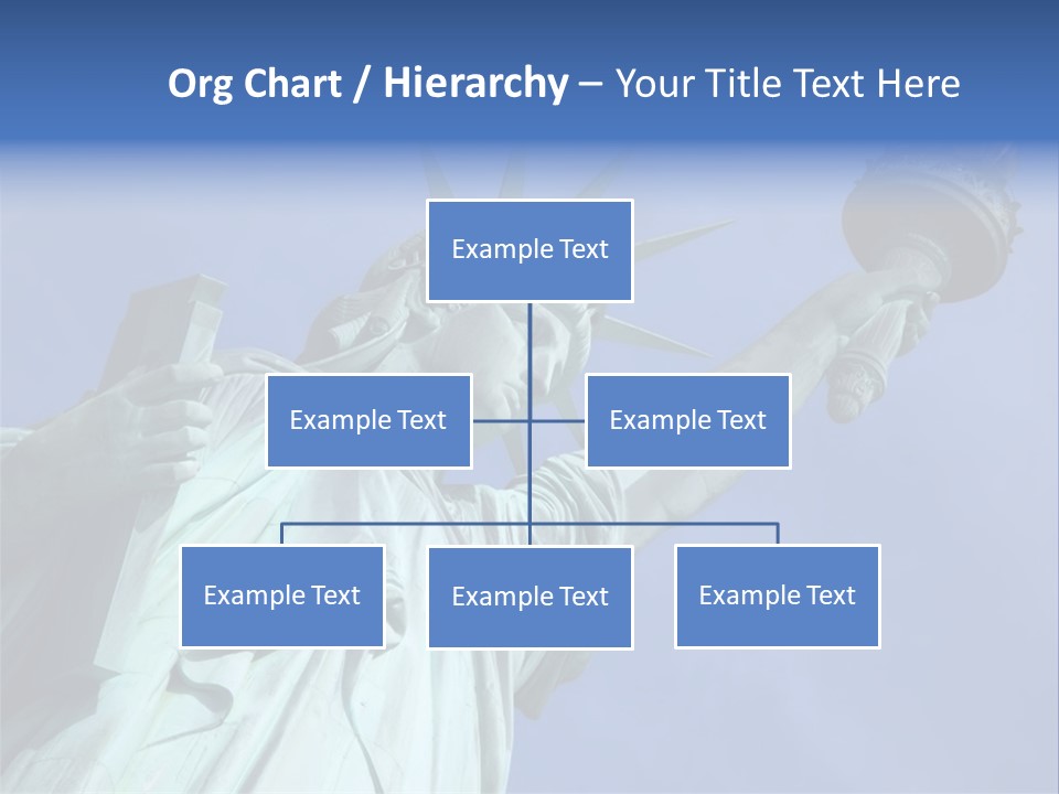 Statue Of Liberty On Liberty Island In New York City. PowerPoint Template