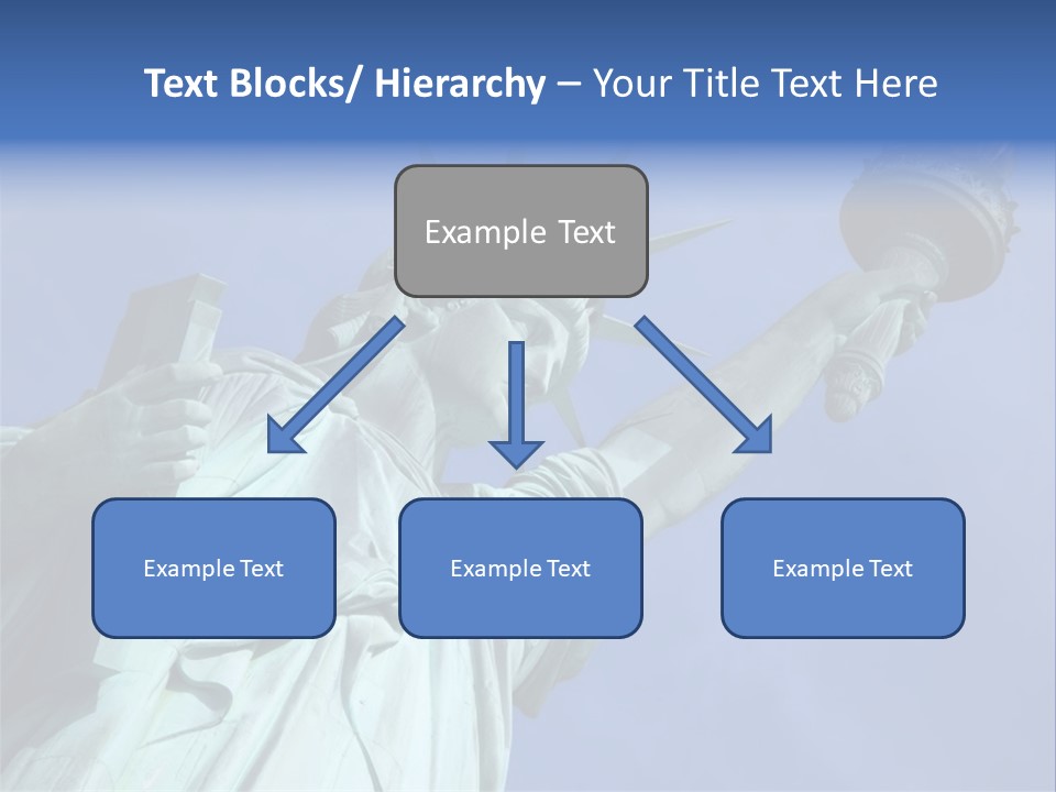 Statue Of Liberty On Liberty Island In New York City. PowerPoint Template