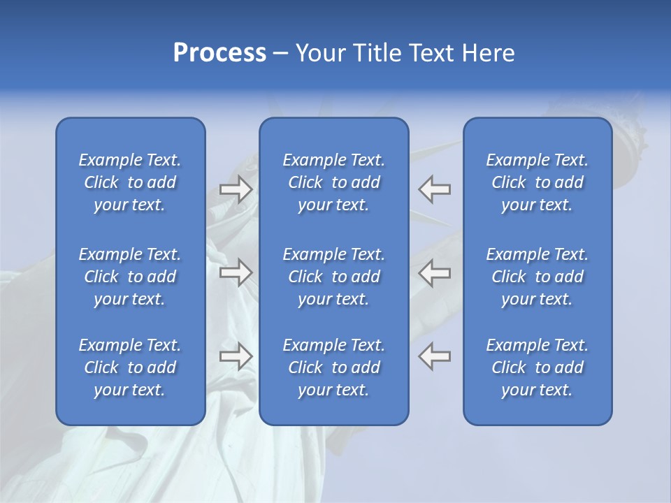 Statue Of Liberty On Liberty Island In New York City. PowerPoint Template