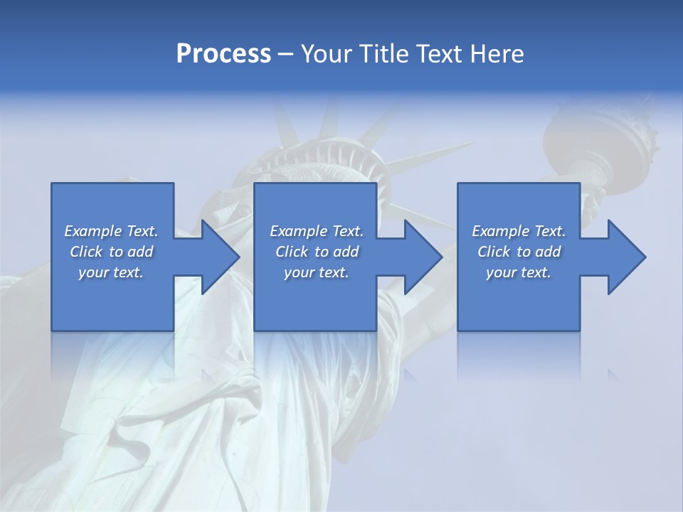 Statue Of Liberty On Liberty Island In New York City. PowerPoint Template