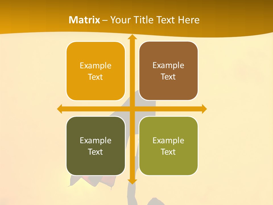 Sunset Silhouette Of Street Protester PowerPoint Template