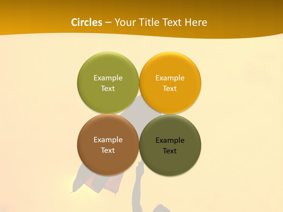 Sunset Silhouette Of Street Protester PowerPoint Template