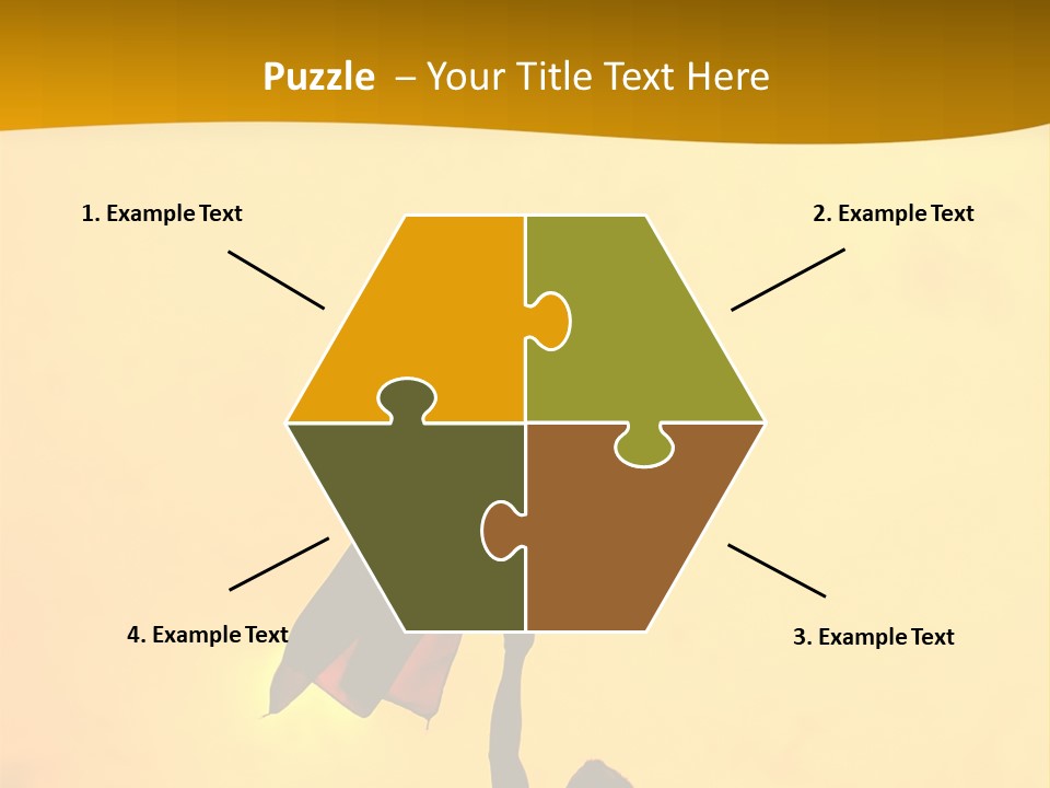 Sunset Silhouette Of Street Protester PowerPoint Template