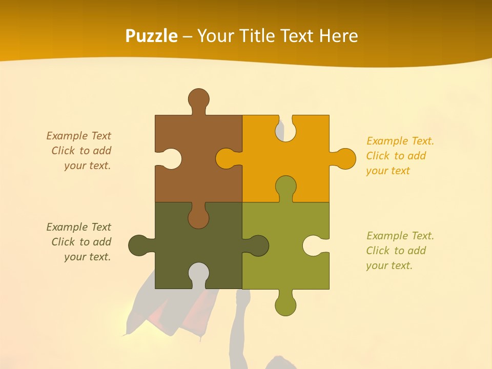 Sunset Silhouette Of Street Protester PowerPoint Template