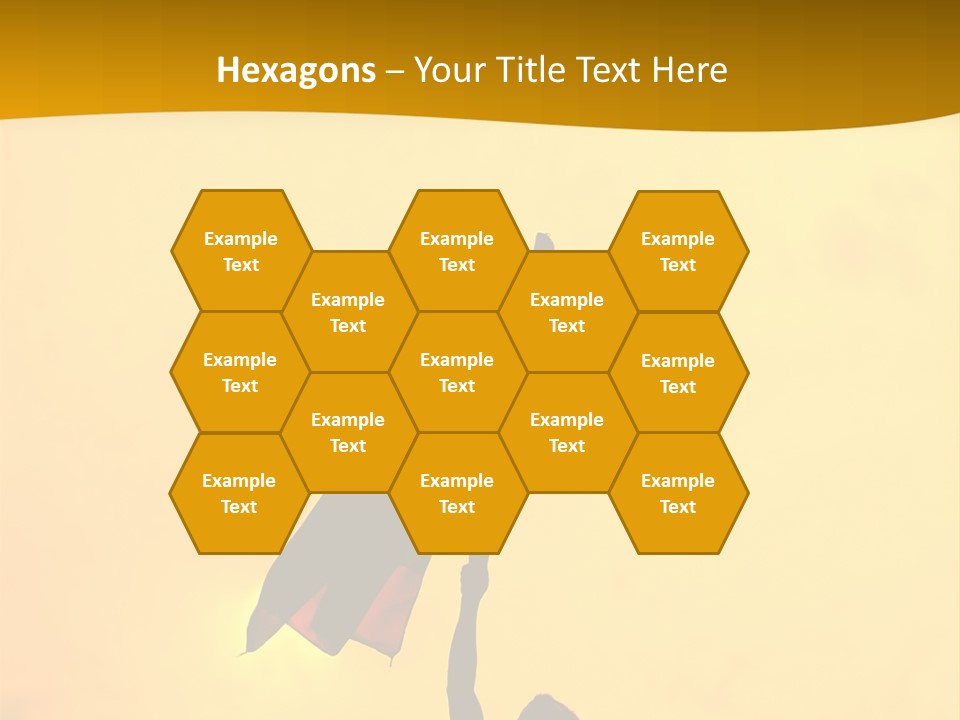 Sunset Silhouette Of Street Protester PowerPoint Template