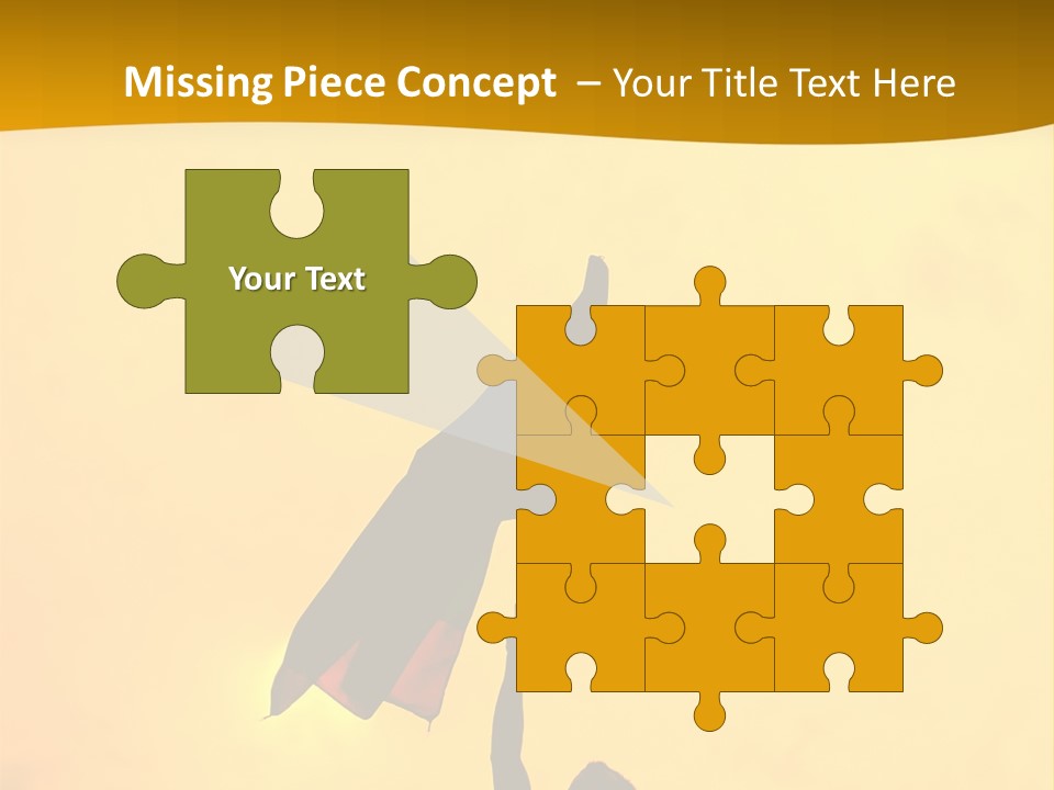 Sunset Silhouette Of Street Protester PowerPoint Template