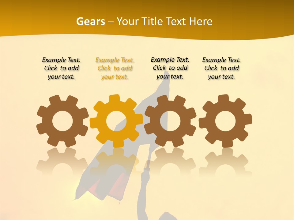 Sunset Silhouette Of Street Protester PowerPoint Template