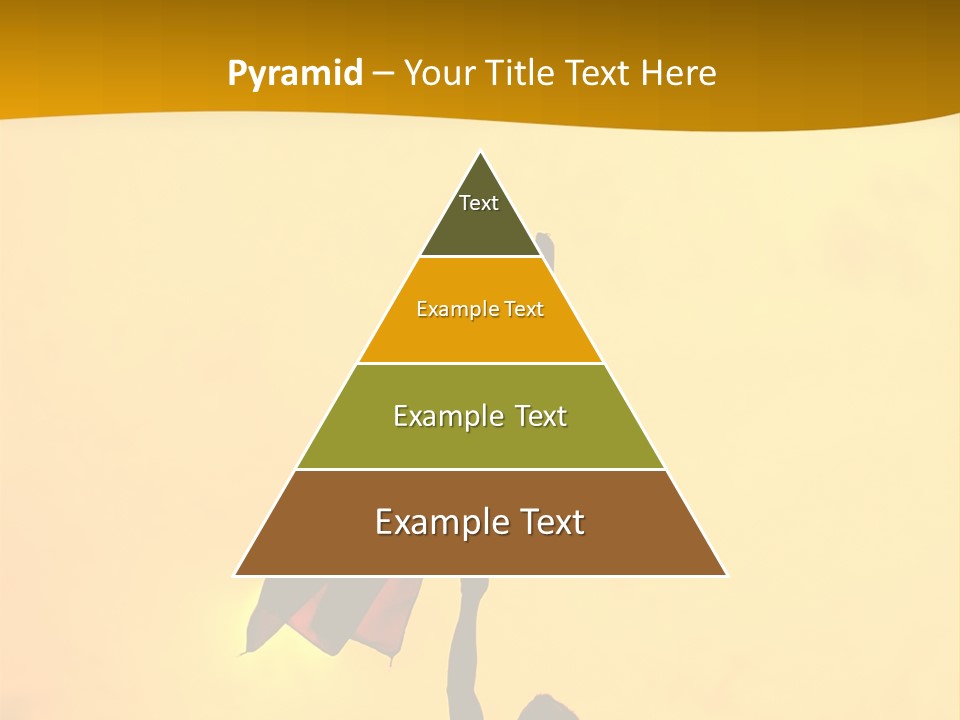 Sunset Silhouette Of Street Protester PowerPoint Template