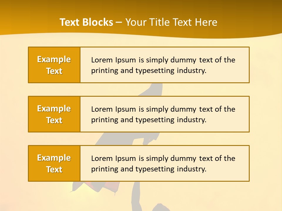 Sunset Silhouette Of Street Protester PowerPoint Template