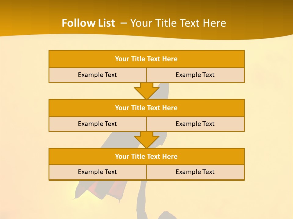 Sunset Silhouette Of Street Protester PowerPoint Template