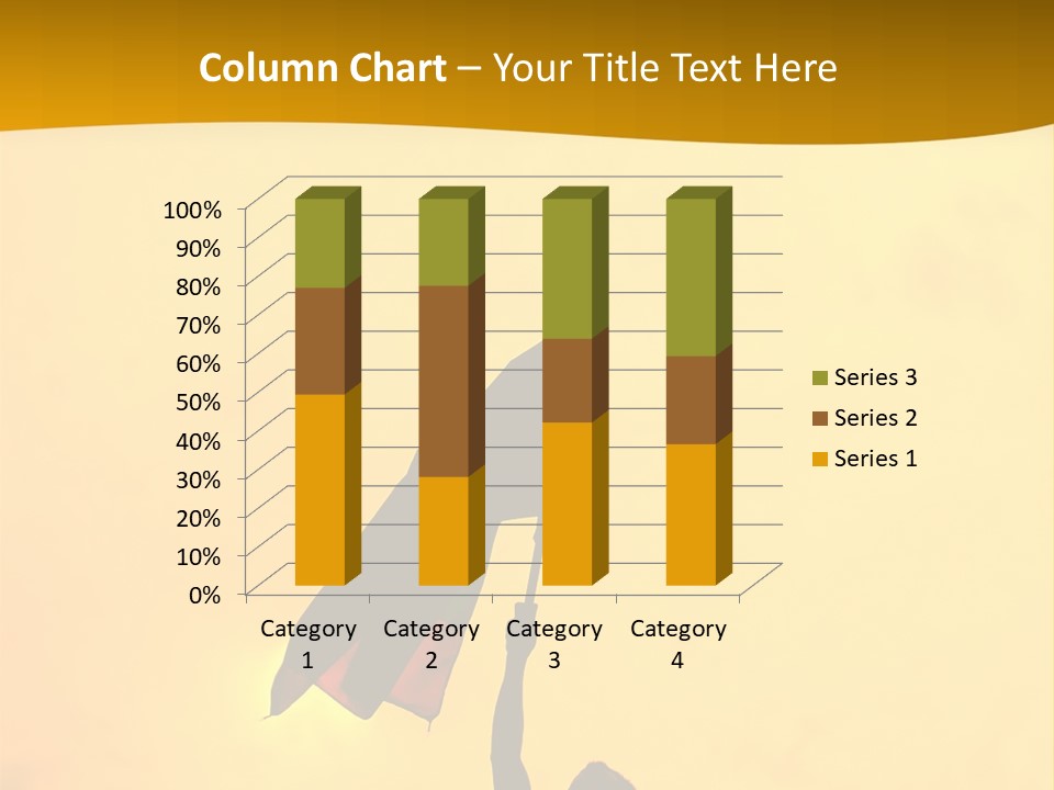 Sunset Silhouette Of Street Protester PowerPoint Template