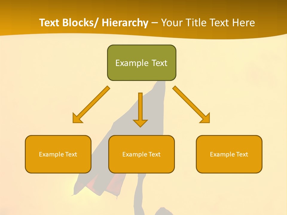 Sunset Silhouette Of Street Protester PowerPoint Template