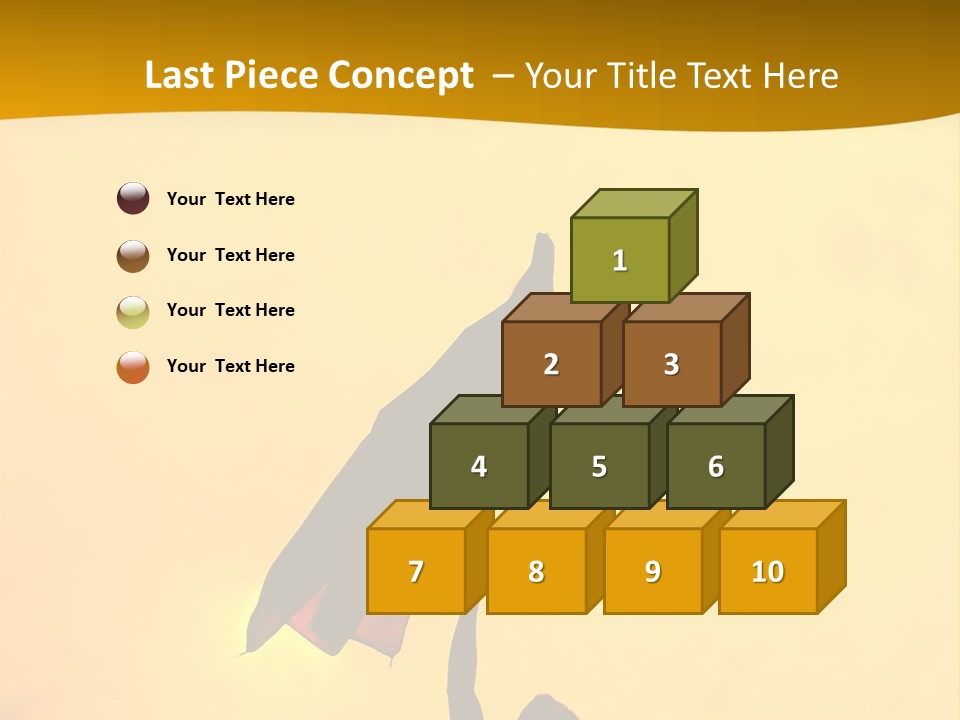 Sunset Silhouette Of Street Protester PowerPoint Template