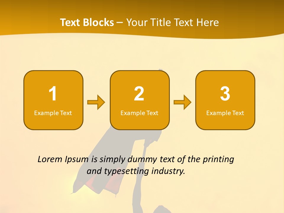 Sunset Silhouette Of Street Protester PowerPoint Template