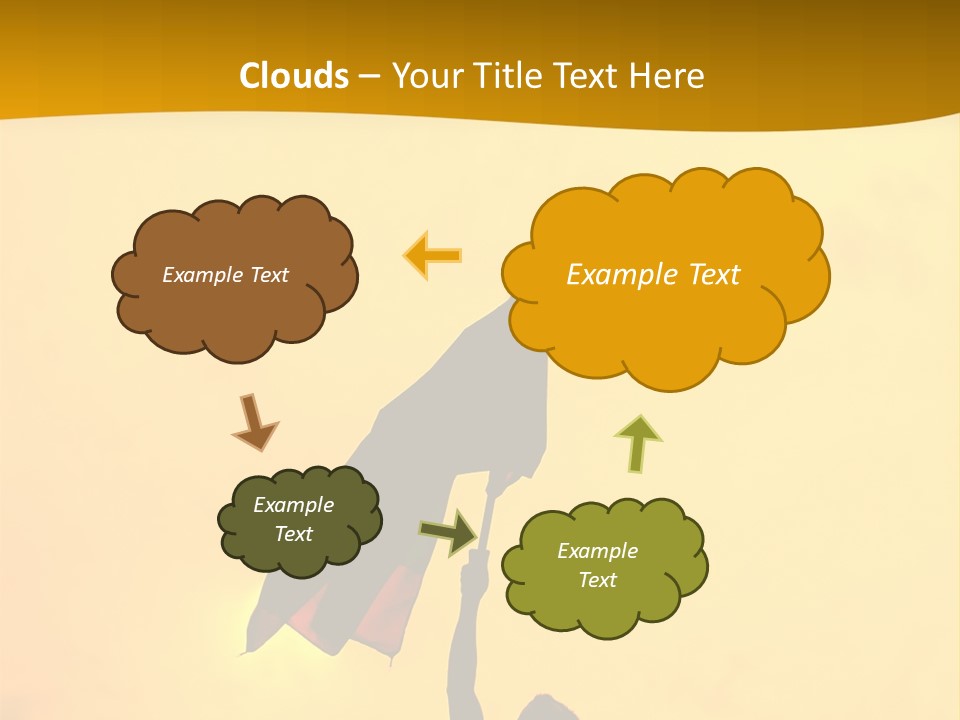 Sunset Silhouette Of Street Protester PowerPoint Template