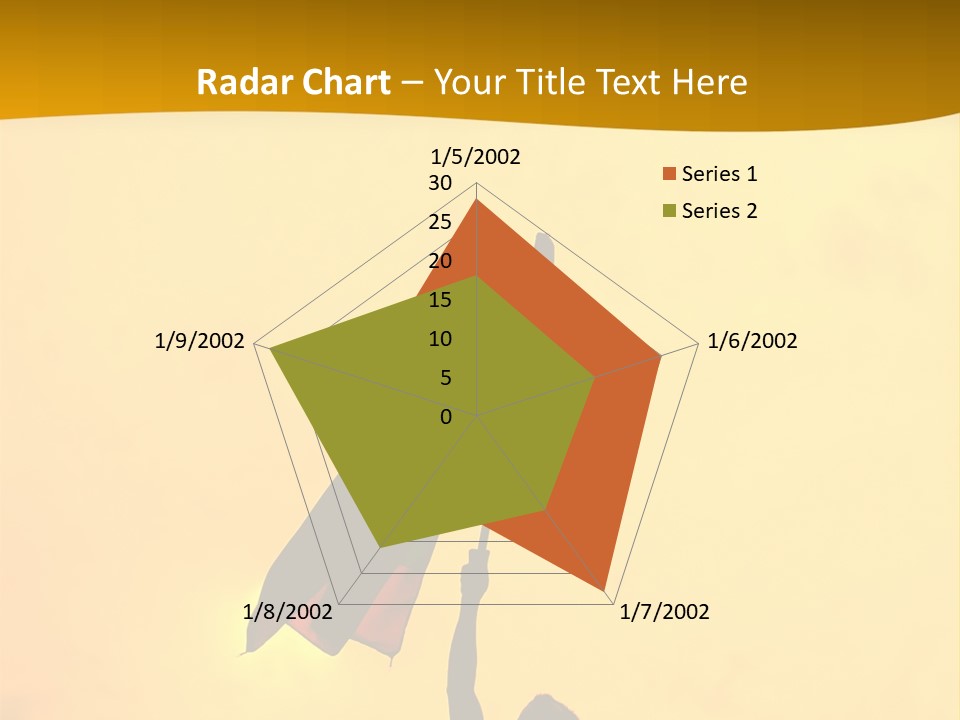 Sunset Silhouette Of Street Protester PowerPoint Template