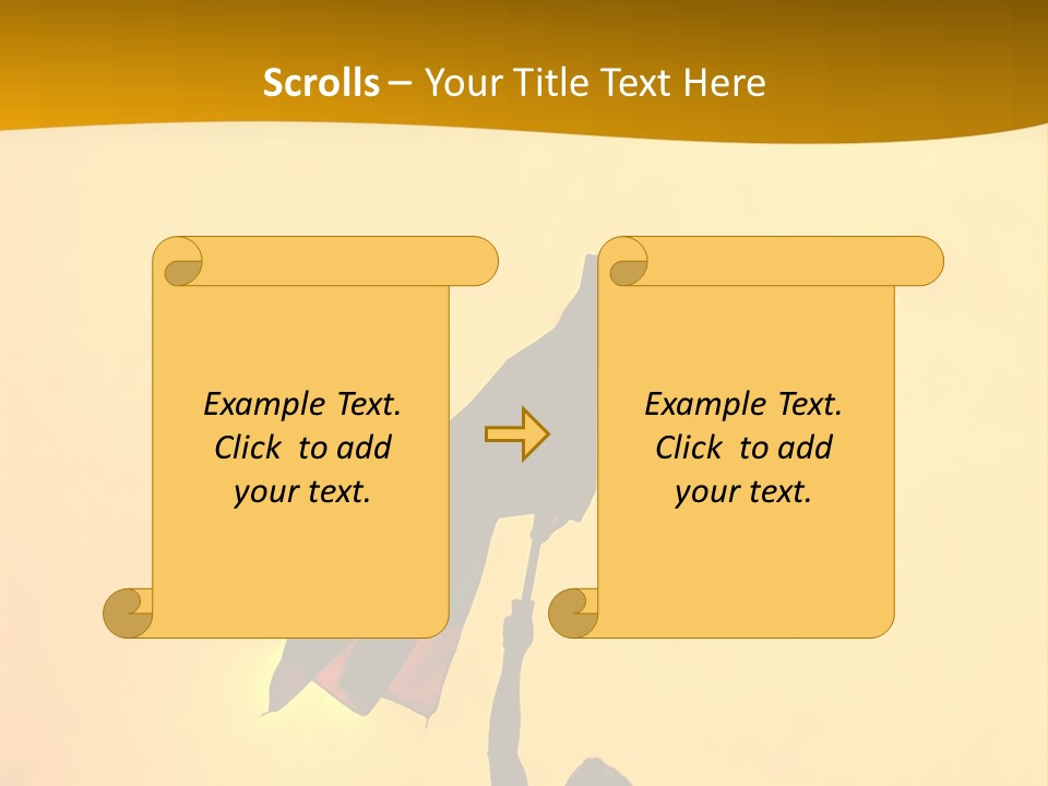 Sunset Silhouette Of Street Protester PowerPoint Template