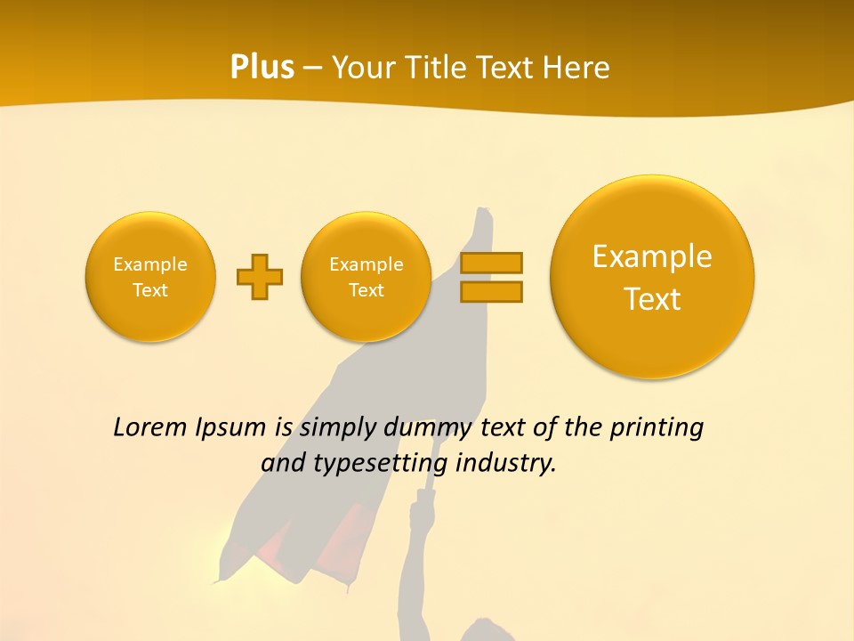 Sunset Silhouette Of Street Protester PowerPoint Template