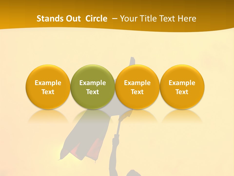 Sunset Silhouette Of Street Protester PowerPoint Template