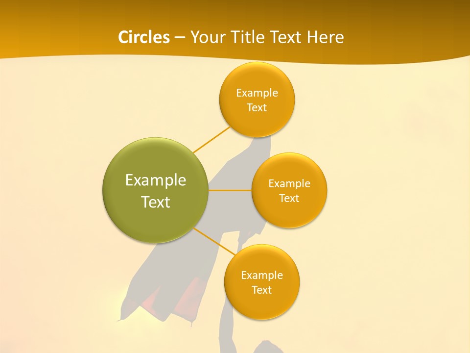 Sunset Silhouette Of Street Protester PowerPoint Template