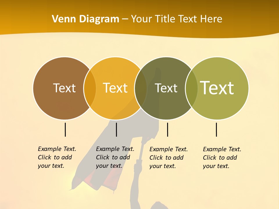 Sunset Silhouette Of Street Protester PowerPoint Template