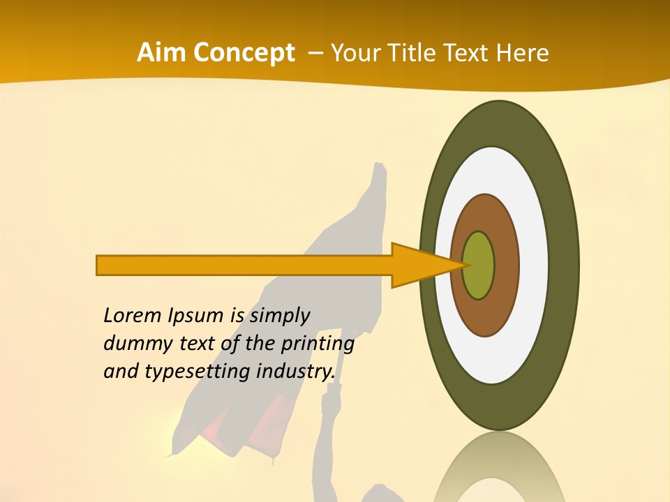 Sunset Silhouette Of Street Protester PowerPoint Template