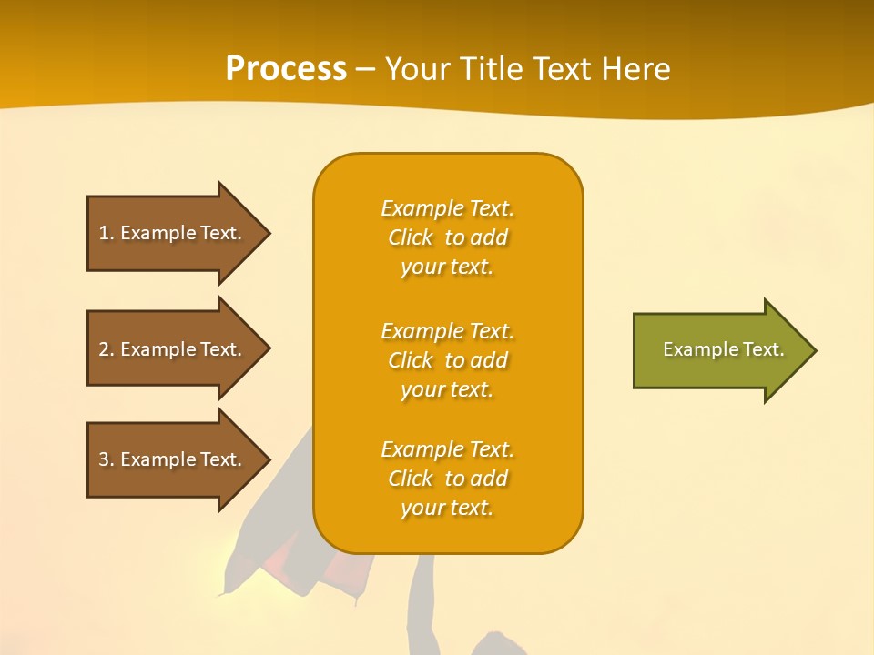 Sunset Silhouette Of Street Protester PowerPoint Template