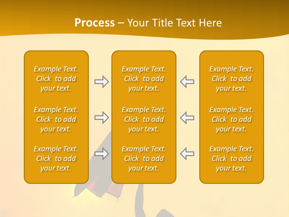 Sunset Silhouette Of Street Protester PowerPoint Template