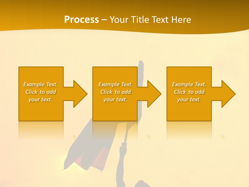 Sunset Silhouette Of Street Protester PowerPoint Template