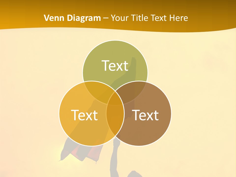 Sunset Silhouette Of Street Protester PowerPoint Template