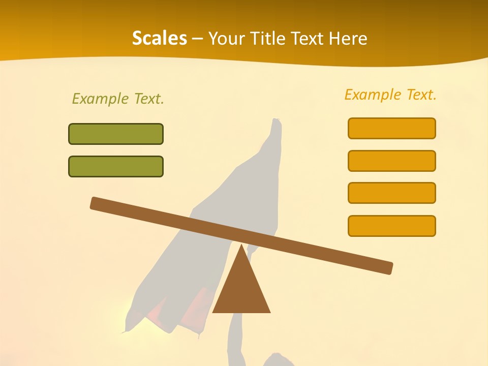 Sunset Silhouette Of Street Protester PowerPoint Template