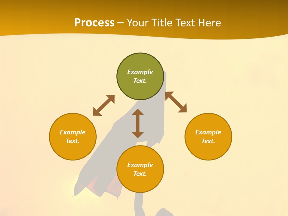 Sunset Silhouette Of Street Protester PowerPoint Template