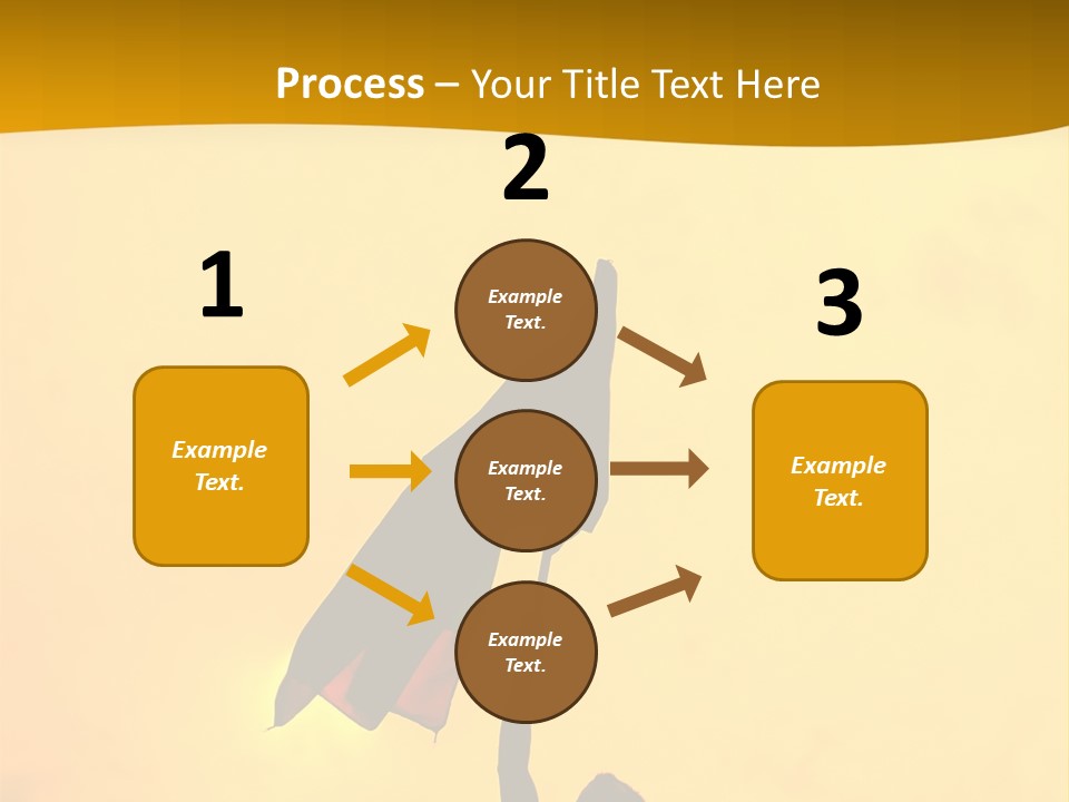 Sunset Silhouette Of Street Protester PowerPoint Template