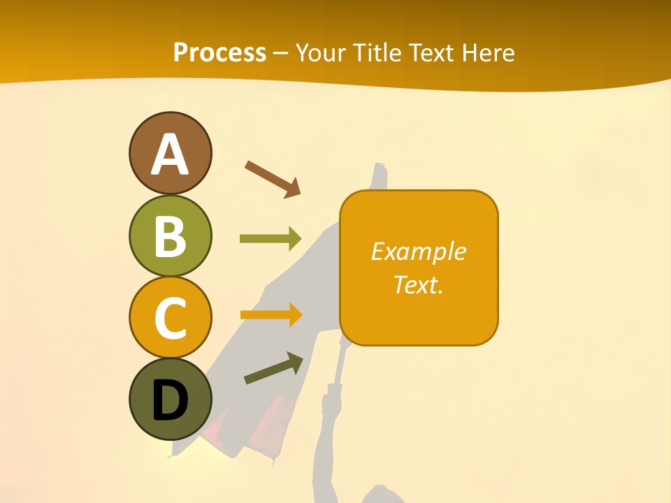 Sunset Silhouette Of Street Protester PowerPoint Template