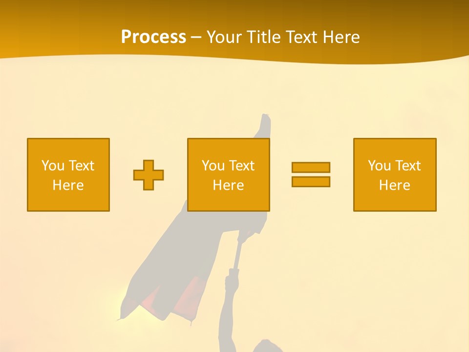 Sunset Silhouette Of Street Protester PowerPoint Template
