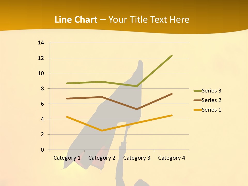 Sunset Silhouette Of Street Protester PowerPoint Template