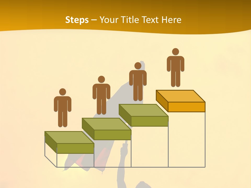 Sunset Silhouette Of Street Protester PowerPoint Template