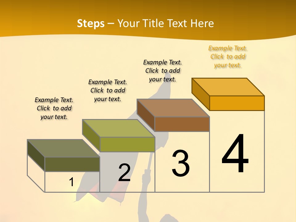 Sunset Silhouette Of Street Protester PowerPoint Template