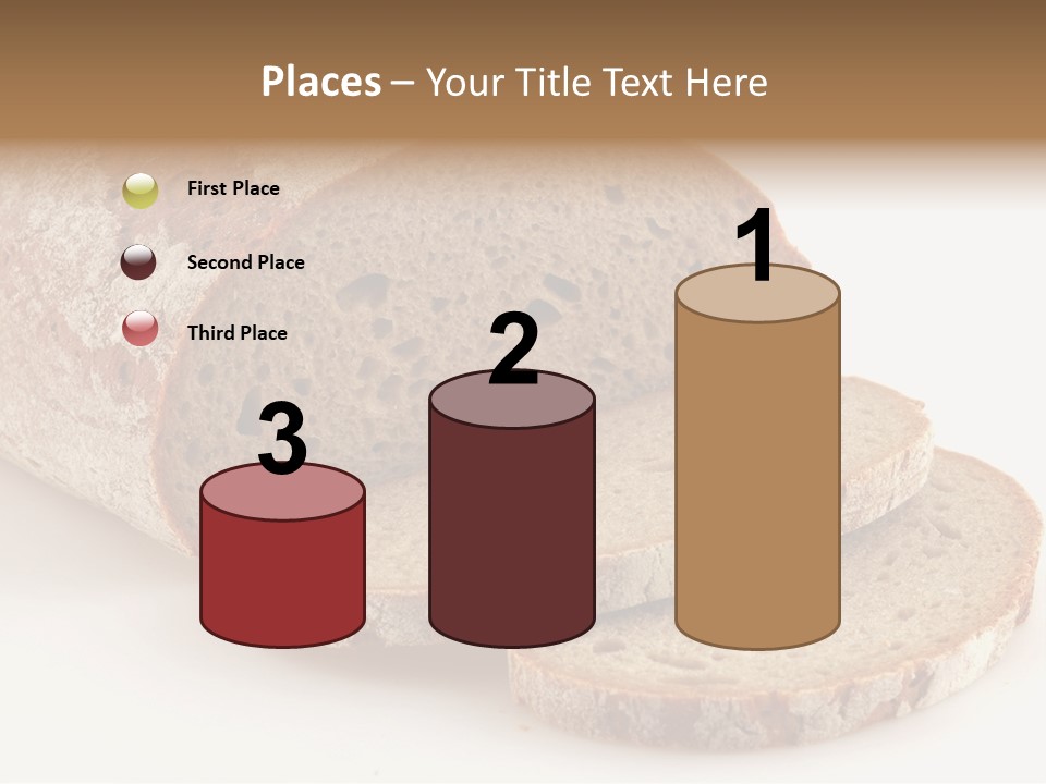 Loaf Of A German Bread In Front Of A White Background PowerPoint Template