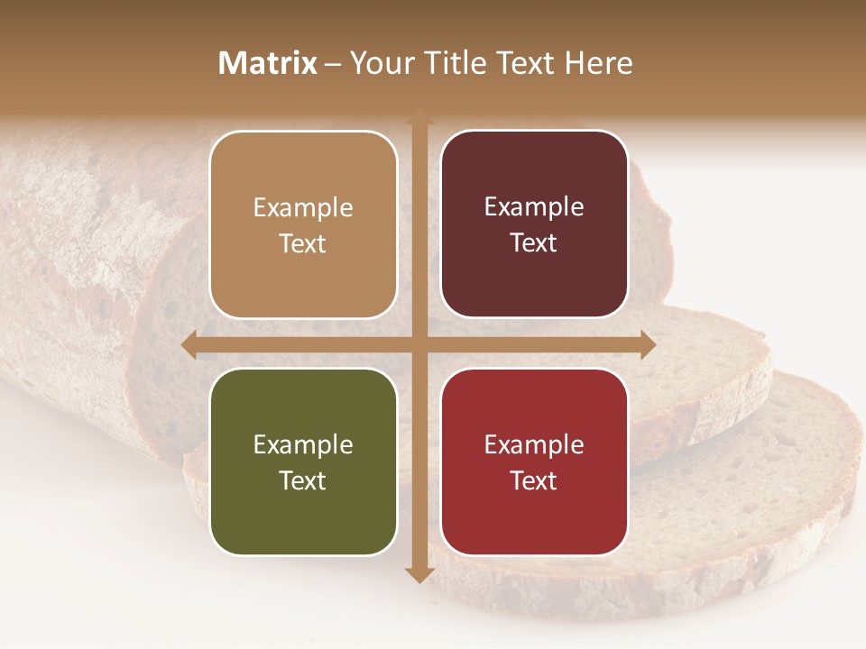 Loaf Of A German Bread In Front Of A White Background PowerPoint Template