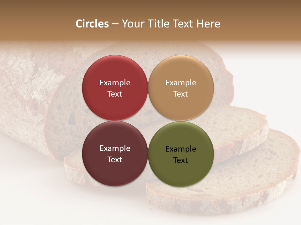 Loaf Of A German Bread In Front Of A White Background PowerPoint Template