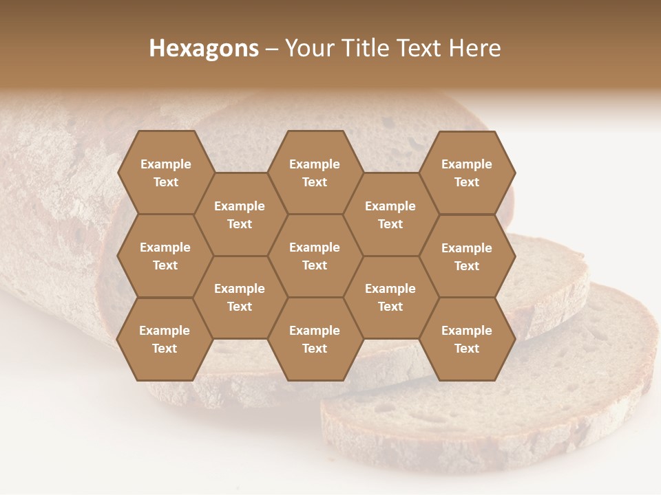 Loaf Of A German Bread In Front Of A White Background PowerPoint Template