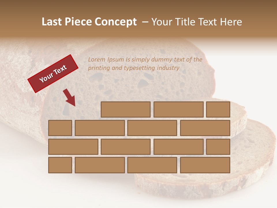 Loaf Of A German Bread In Front Of A White Background PowerPoint Template