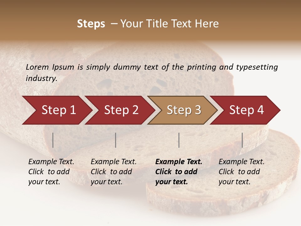 Loaf Of A German Bread In Front Of A White Background PowerPoint Template